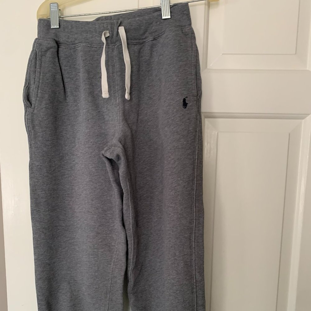 Polo Ralph Lauren Grey Sweatpants- Boys Med-10-12